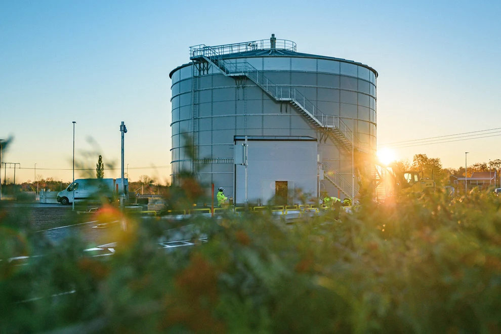 Tekniska verkens Biogas rötkammare